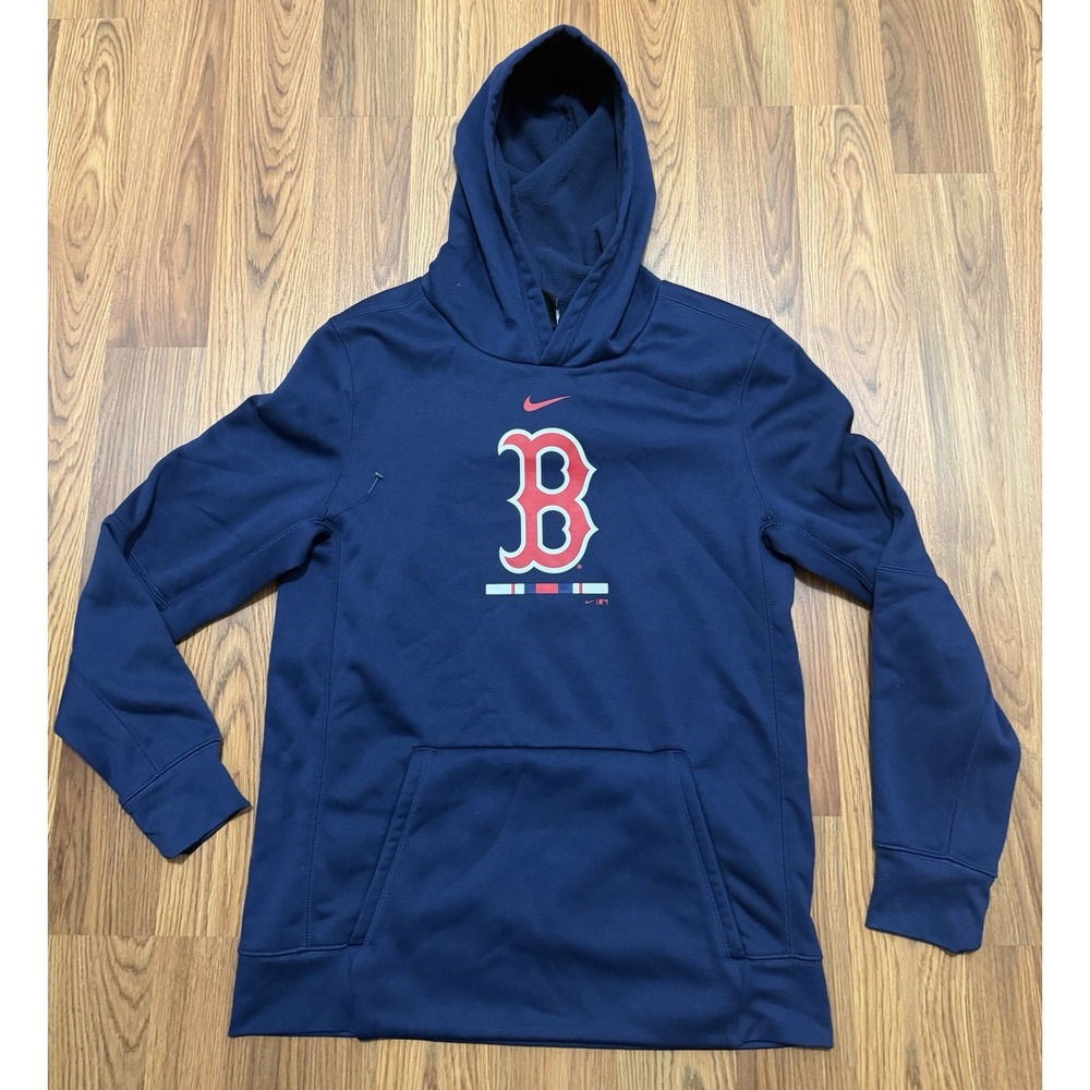 Boston Red Sox Hoodie Youth Extra Large 18/20 Nike Dri-Fit Pullover Navy